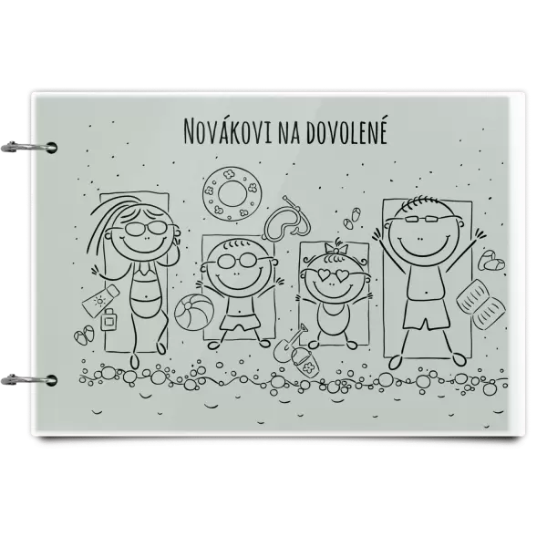 Plexi album se sponami Na pláži