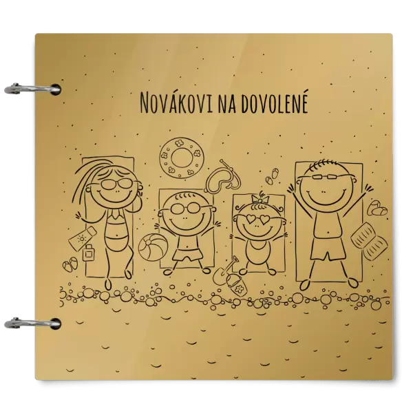Plexi album se sponami Na pláži
