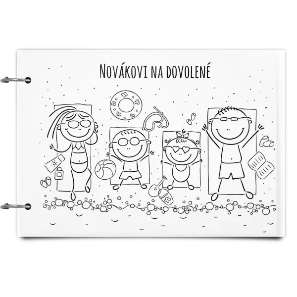 Plexi album se sponami Na pláži