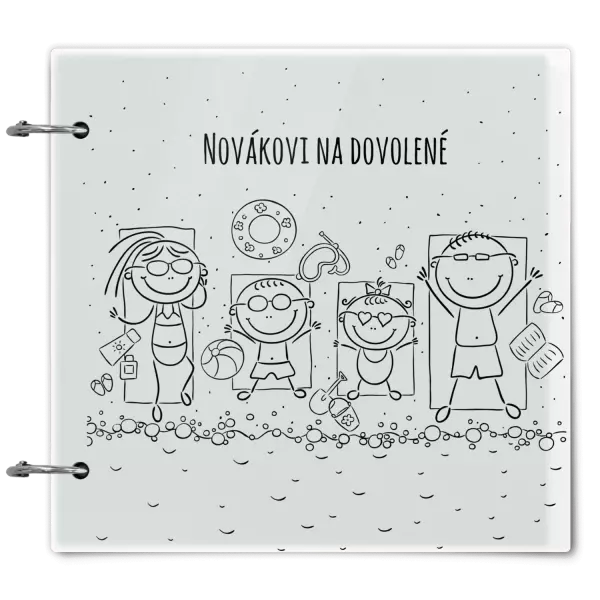 Plexi album se sponami Na pláži