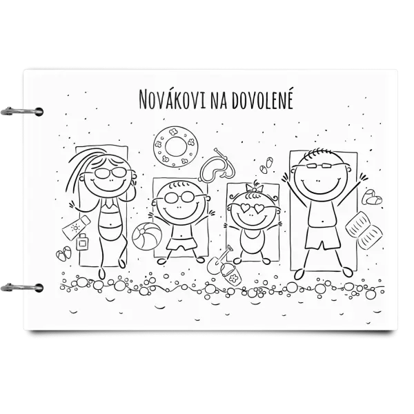 Plexi album se sponami Na pláži