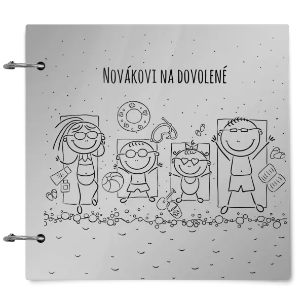Plexi album se sponami Na pláži