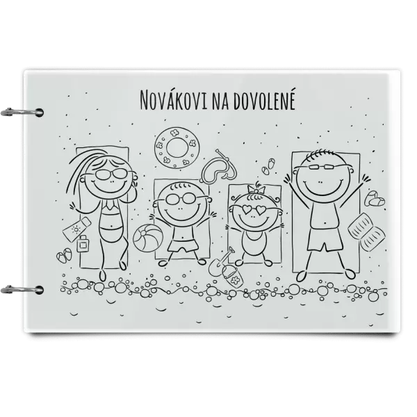 Plexi album se sponami Na pláži