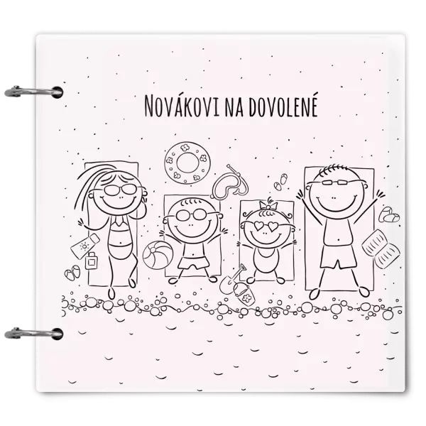 Plexi album se sponami Na pláži
