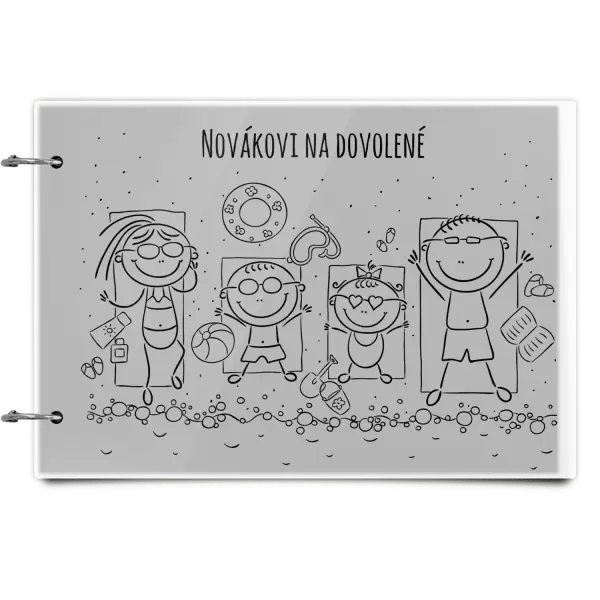 Plexi album se sponami Na pláži