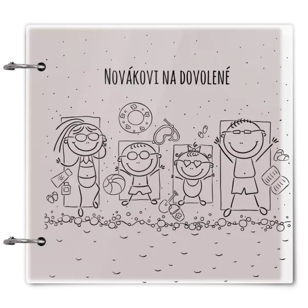 Plexi album se sponami Na pláži