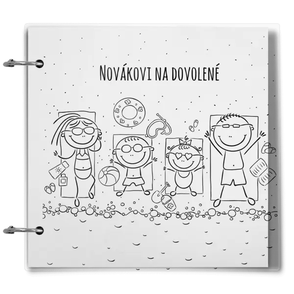 Plexi album se sponami Na pláži
