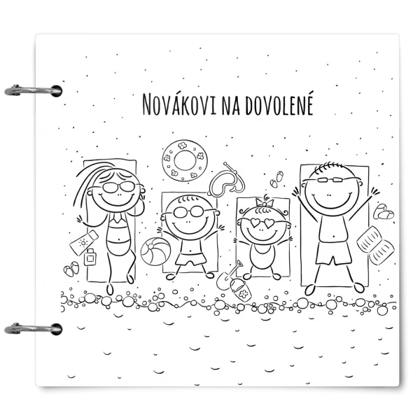 Plexi album se sponami Na pláži