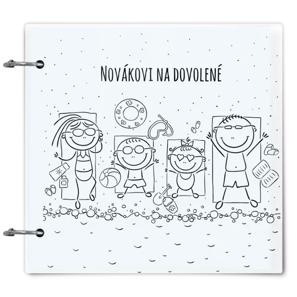 Plexi album se sponami Na pláži