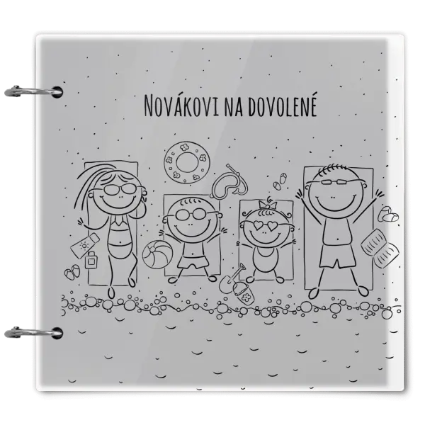 Plexi album se sponami Na pláži