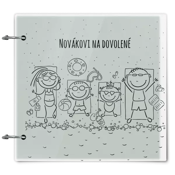 Plexi album se sponami Na pláži