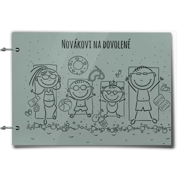 Plexi album se sponami Na pláži