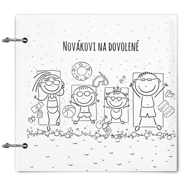 Plexi album se sponami Na pláži