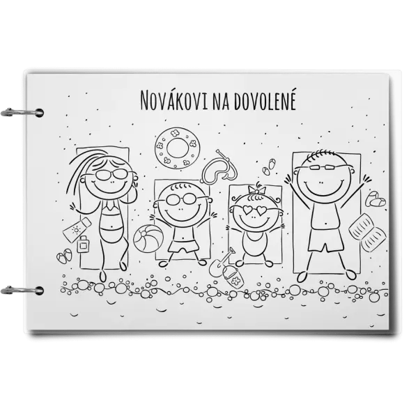 Plexi album se sponami Na pláži