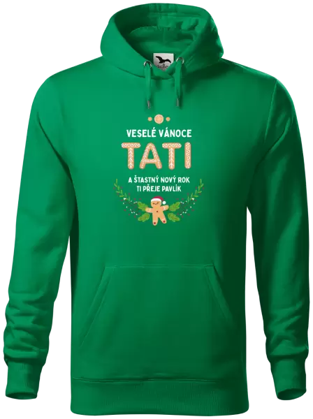 Pánská mikina Veselé Vánoce tati, perníček