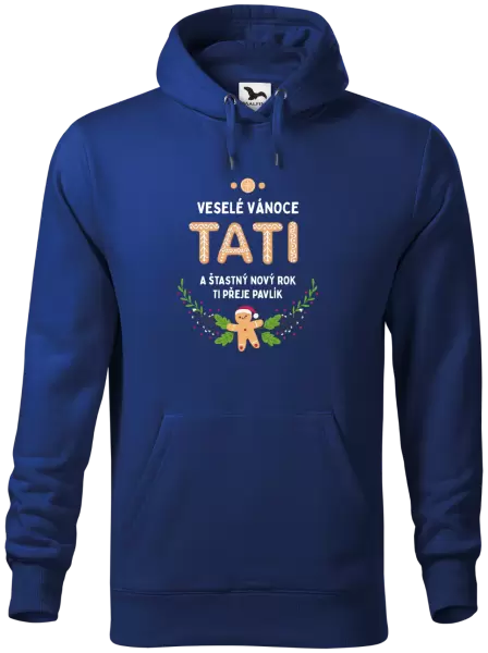 Pánská mikina Veselé Vánoce tati, perníček