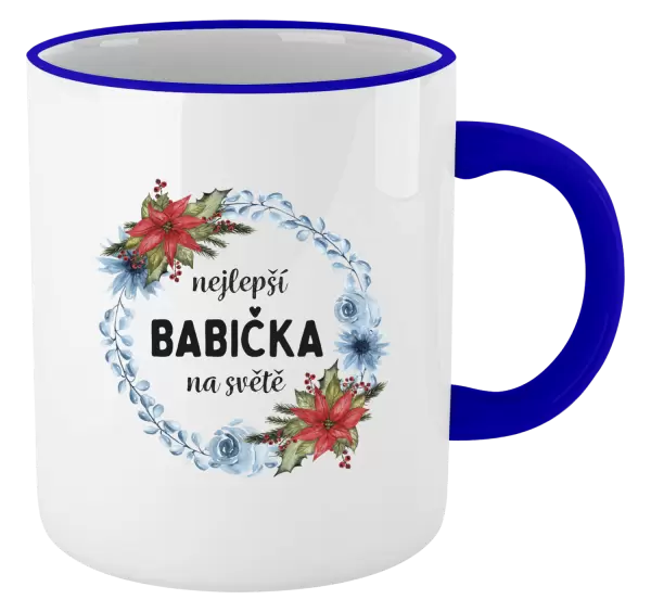 Hrnek Nejlepší babička na světě, věneček