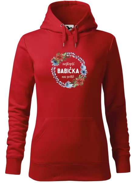 Dámská mikina Nejlepší babička na světě, věneček