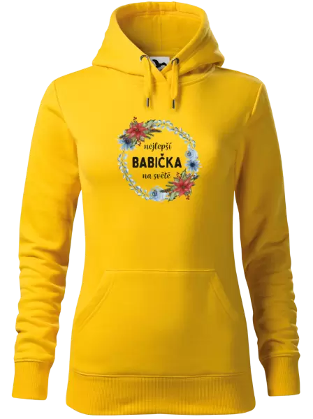 Dámská mikina Nejlepší babička na světě, věneček