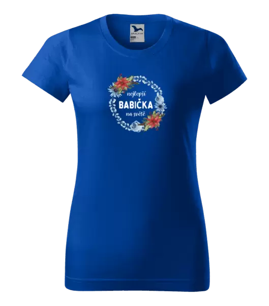 Dámské tričko Nejlepší babička na světě, věneček