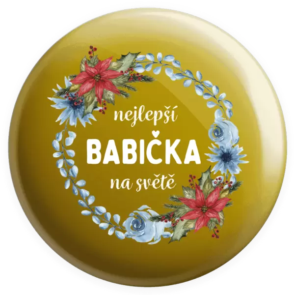 Placka Nejlepší babička na světě, věneček