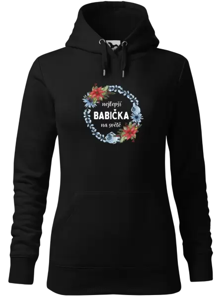 Dámská mikina Nejlepší babička na světě, věneček