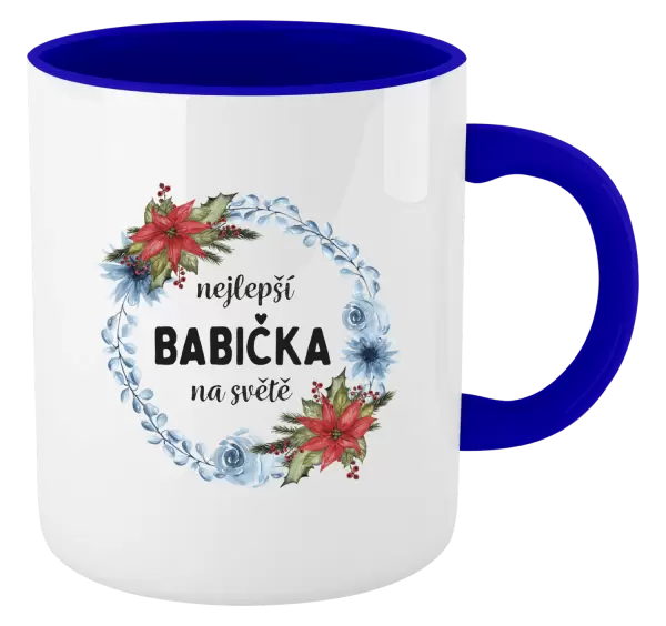 Hrnek Nejlepší babička na světě, věneček