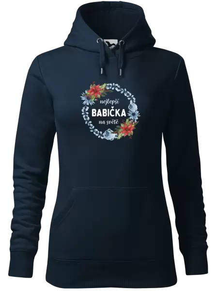 Dámská mikina Nejlepší babička na světě, věneček
