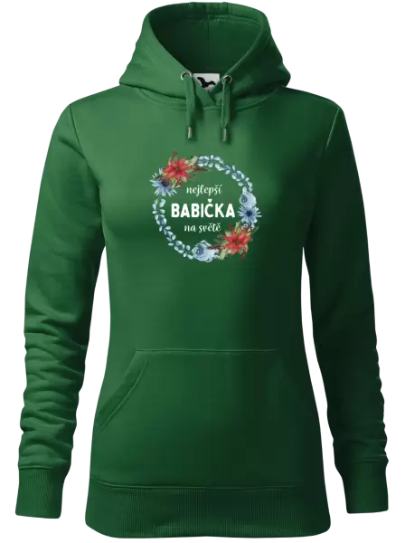Dámská mikina Nejlepší babička na světě, věneček