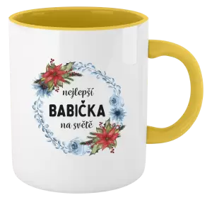 Hrnek Nejlepší babička na světě, věneček