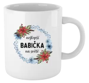 Hrnek Nejlepší babička na světě, věneček