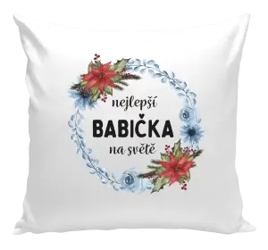 Polštář Nejlepší babička na světě, věneček