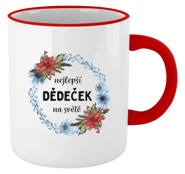 Hrnek Nejlepší dědeček na světě, věneček