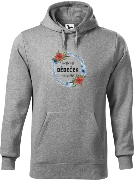 Pánská mikina Nejlepší dědeček na světě, věneček