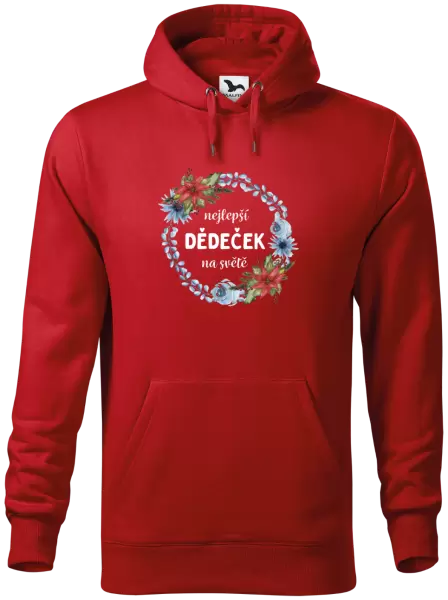 Pánská mikina Nejlepší dědeček na světě, věneček