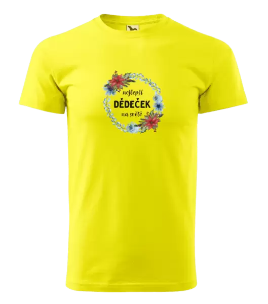 Pánské tričko Nejlepší dědeček na světě, věneček
