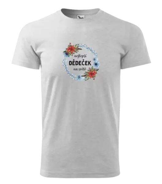 Pánské tričko Nejlepší dědeček na světě, věneček