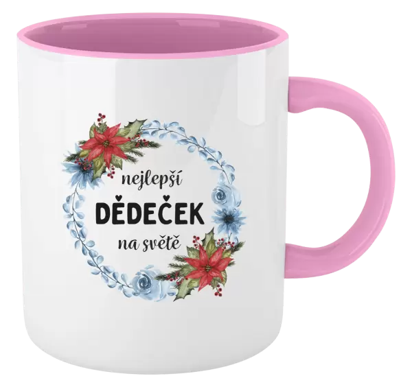 Hrnek Nejlepší dědeček na světě, věneček