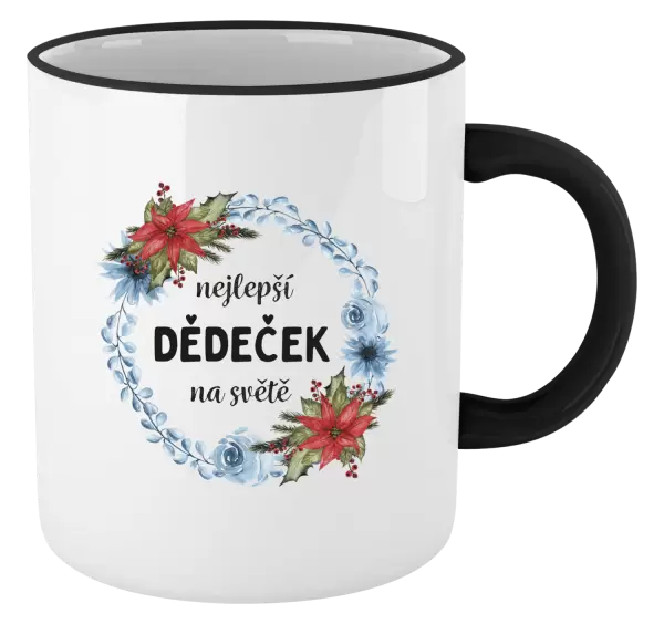Hrnek Nejlepší dědeček na světě, věneček