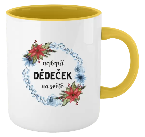 Hrnek Nejlepší dědeček na světě, věneček