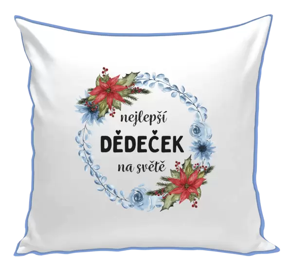 Polštář Nejlepší dědeček na světě, věneček
