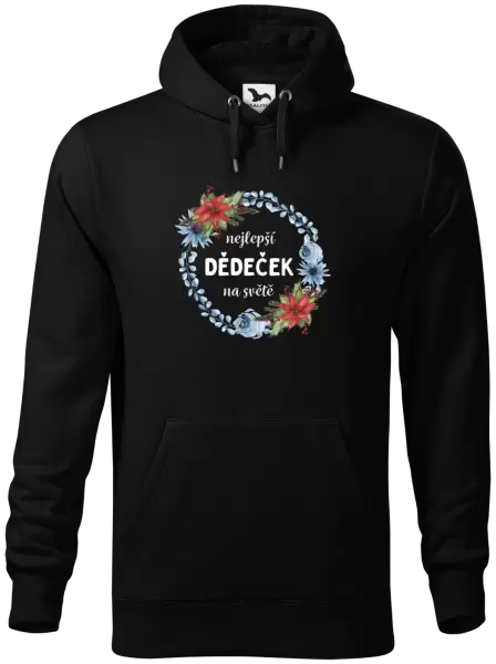 Pánská mikina Nejlepší dědeček na světě, věneček