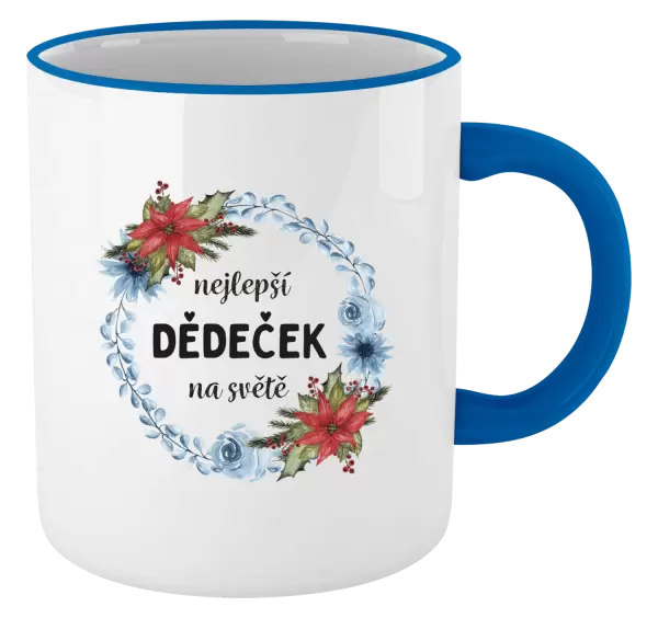 Hrnek Nejlepší dědeček na světě, věneček