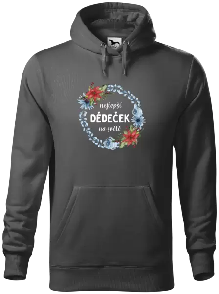 Pánská mikina Nejlepší dědeček na světě, věneček