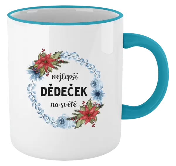 Hrnek Nejlepší dědeček na světě, věneček