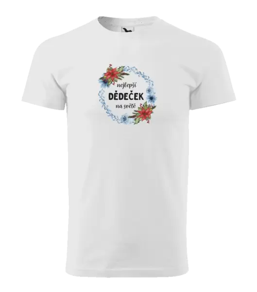 Pánské tričko Nejlepší dědeček na světě, věneček
