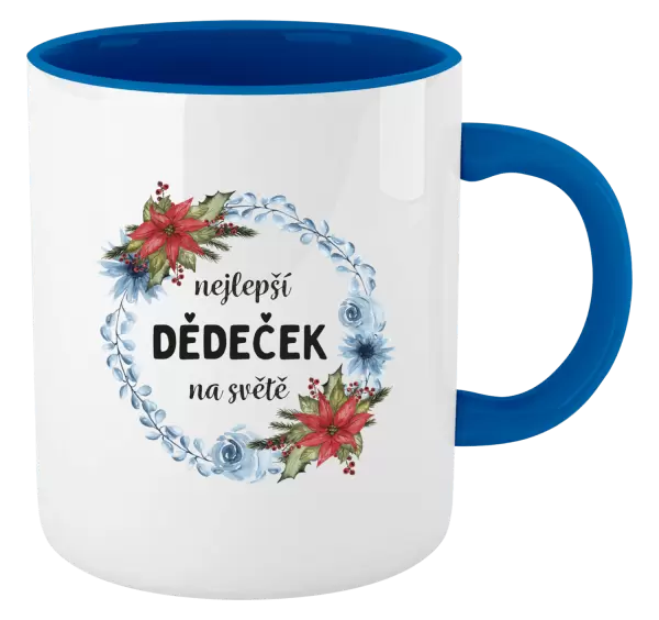 Hrnek Nejlepší dědeček na světě, věneček