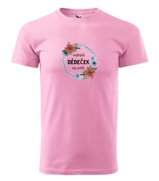 Pánské tričko Nejlepší dědeček na světě, věneček