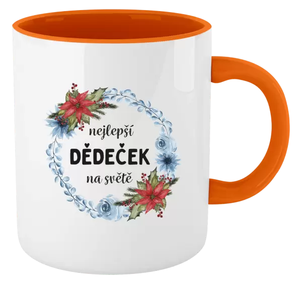 Hrnek Nejlepší dědeček na světě, věneček