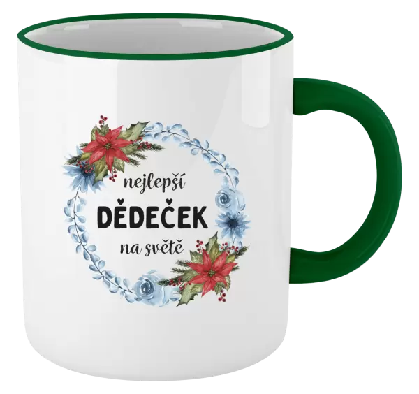 Hrnek Nejlepší dědeček na světě, věneček